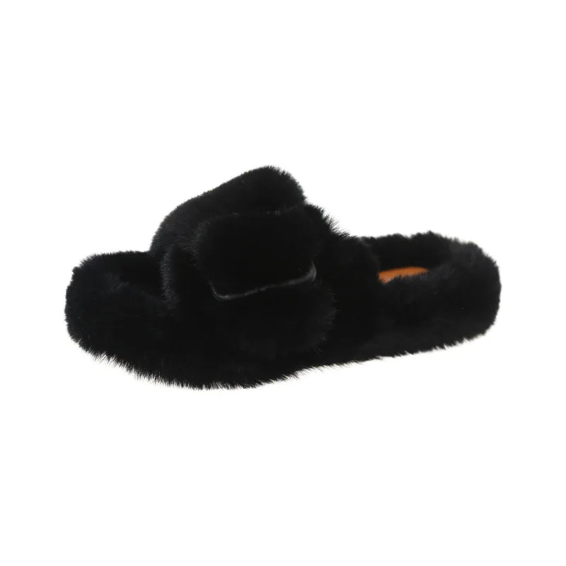 Women's New Casual Snap On Leather Printed Plush Slippers Solid Color Home Fashion Comfortable Cotton Slippers for External Wear
Women's New Casual Snap On Leather Printed Plush Slippers Solid Color Home Fashion Comfortable Cotton Slippers for External Wear
