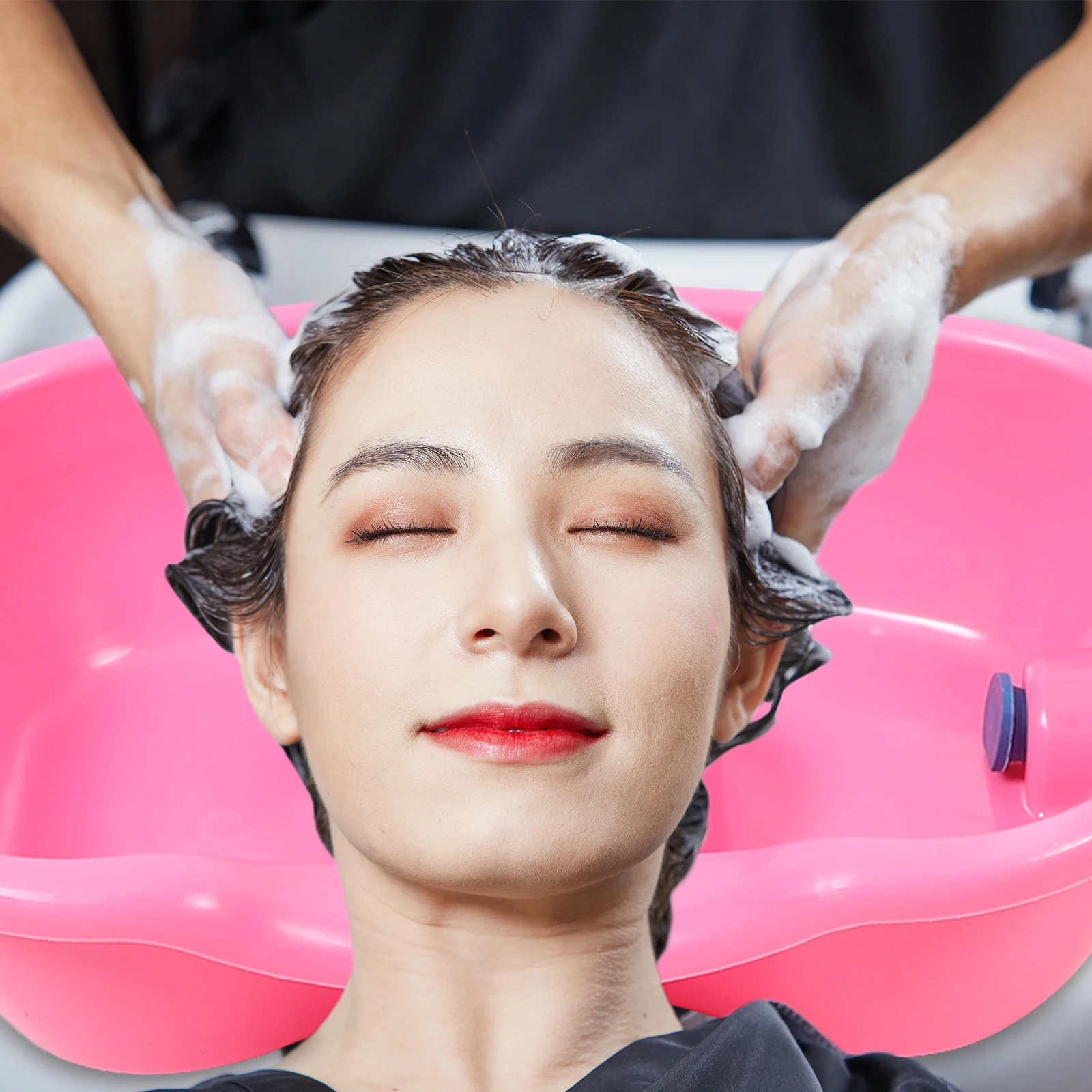 Shampoo Basin Hair Washing Bowl for Bedridden Patients Elderly Pregnant Women Pink Long Tube Plastic Material Smooth Surface
Shampoo Basin Hair Washing Bowl for Bedridden Patients Elderly Pregnant Women Pink Long Tube Plastic Material Smooth Surface