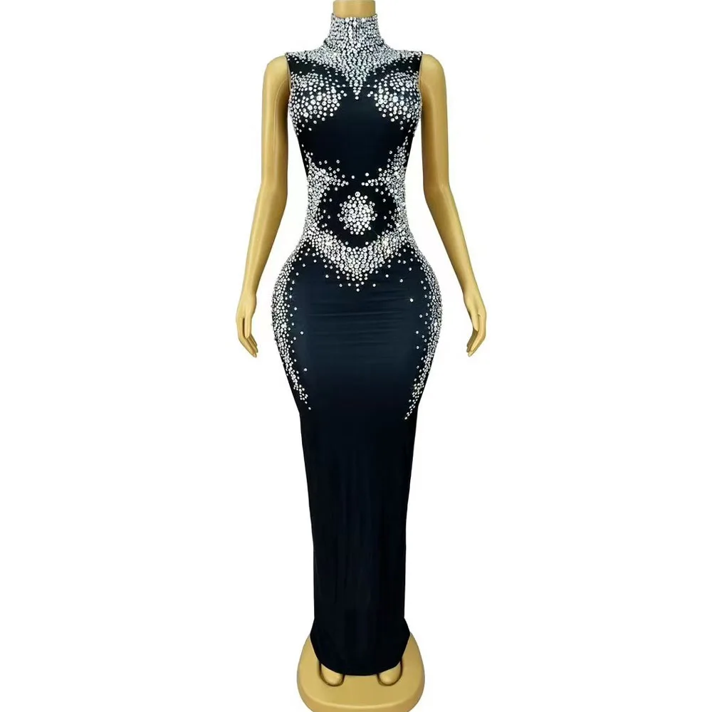 Sexy High-end Elegant Evening Gown Blingbling Rhinestones Maxi Dress Women Cocktail Birthday party Wedding Photoshoot Costume
Sexy High-end Elegant Evening Gown Blingbling Rhinestones Maxi Dress Women Cocktail Birthday party Wedding Photoshoot Costume