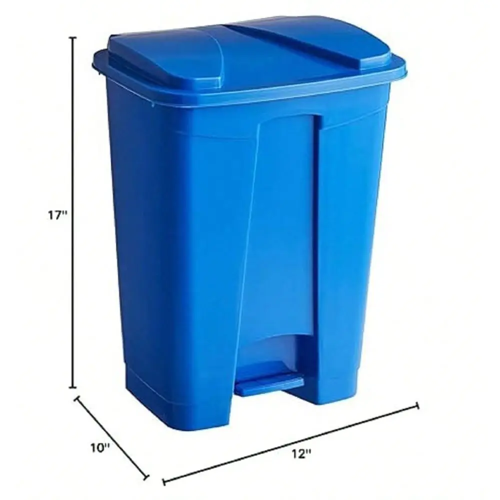 Qt. 4 Gallon Blue Rectangular StepOn Trash Can Trash Bag Included. Trash Bin Waste Basket Garbage Bin Recycle Bin Kitchen Garba
Qt. 4 Gallon Blue Rectangular StepOn Trash Can Trash Bag Included. Trash Bin Waste Basket Garbage Bin Recycle Bin Kitchen Garba