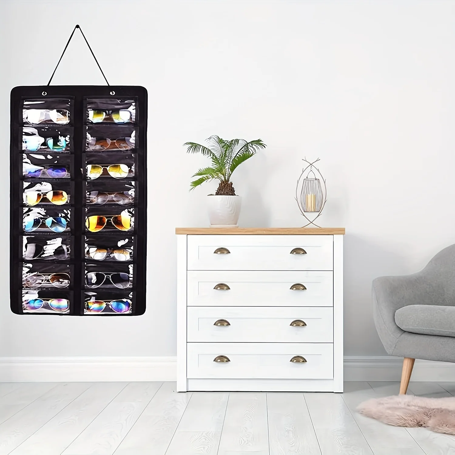Organizers Double Sided16 Pockets Display Case Dustproof Eyeglass Frame Sturdy Storage Hanging Wall Door Wardrobe Mounted Bags
Organizers Double Sided16 Pockets Display Case Dustproof Eyeglass Frame Sturdy Storage Hanging Wall Door Wardrobe Mounted Bags