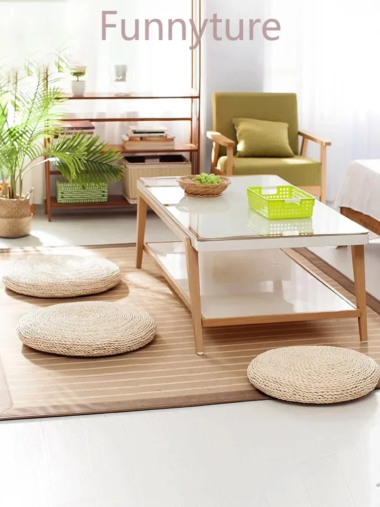 Straw futon cushion Corn skin woven seat Tatami floor Pudong grass kneeling sitting on the pier meditating Japanese balcony pad
Straw futon cushion Corn skin woven seat Tatami floor Pudong grass kneeling sitting on the pier meditating Japanese balcony pad