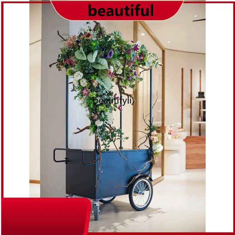 Iron Art Flower Cart Coffee Dessert Cart Outdoor Market Sales Promotion Display Cart Stall H
Iron Art Flower Cart Coffee Dessert Cart Outdoor Market Sales Promotion Display Cart Stall H