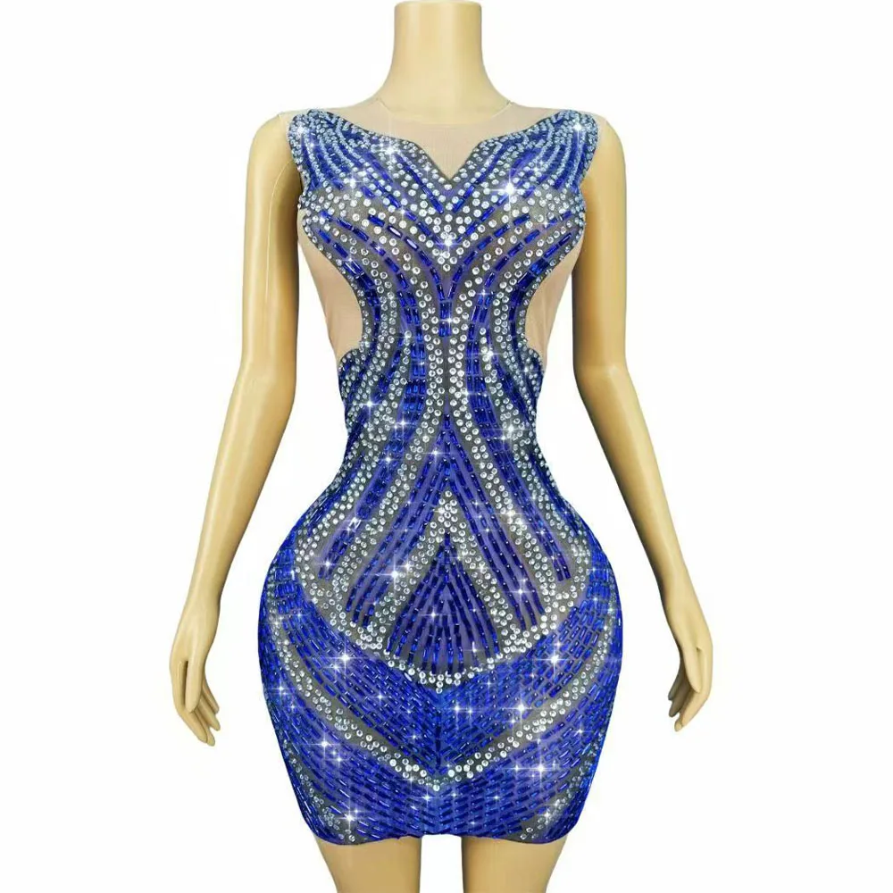 Luxury Sexy Evening Celebrate Gown Twinkling Rhinestones Cultivation Mesh Dress Birthday Party Outfit Red carpet Stage Costume
Luxury Sexy Evening Celebrate Gown Twinkling Rhinestones Cultivation Mesh Dress Birthday Party Outfit Red carpet Stage Costume