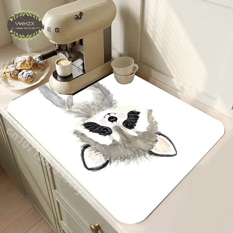 Animal Dish Drying Mat Cute Elephant Giraffe Zebra Rabbit Tiger Super Absorbent Bathroom Floor Mats Kitchen Tablemat Drain Pad
Animal Dish Drying Mat Cute Elephant Giraffe Zebra Rabbit Tiger Super Absorbent Bathroom Floor Mats Kitchen Tablemat Drain Pad