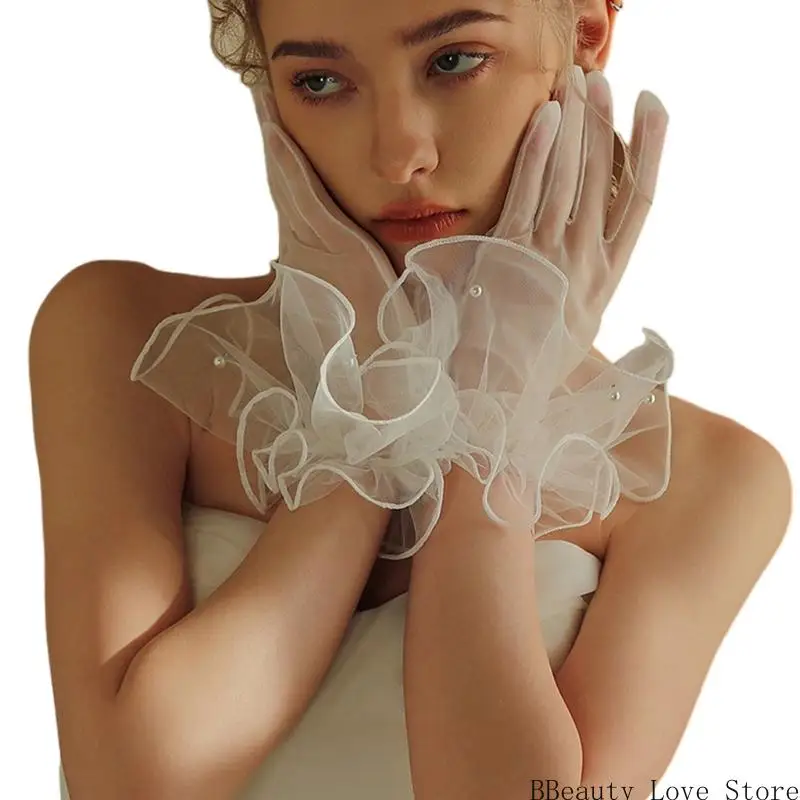 Wedding Pearls Gloves Prom Party Full Finger Gloves for Cosplay Operas Wear
Wedding Pearls Gloves Prom Party Full Finger Gloves for Cosplay Operas Wear