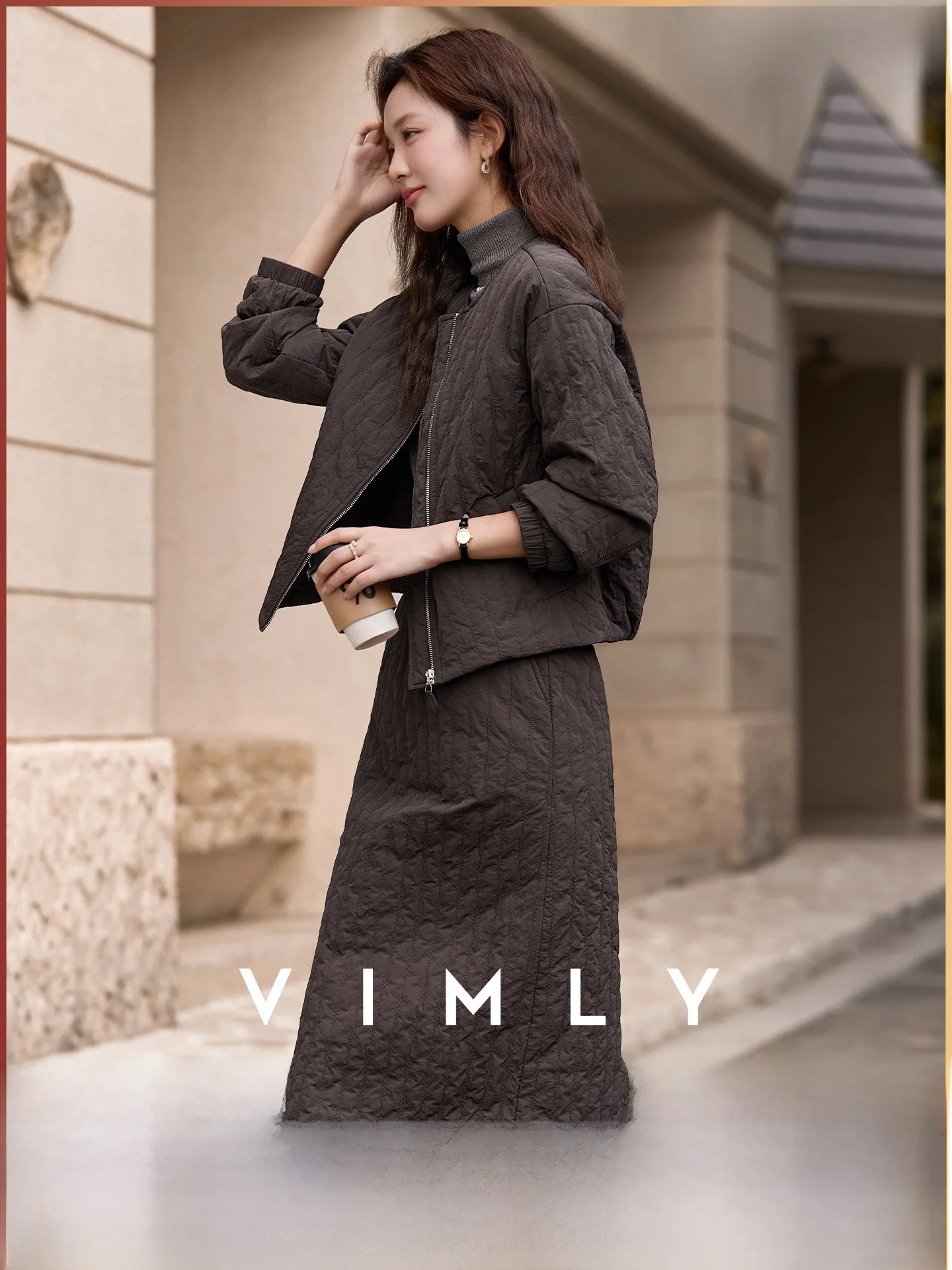Women's Cotton Jaet And Skirt Set round Ne Quilted Straight Leg Winter Faion Two-Piece Suit Casual Sle Nylon Fabric
Women's Cotton Jaet And Skirt Set round Ne Quilted Straight Leg Winter Faion Two-Piece Suit Casual Sle Nylon Fabric