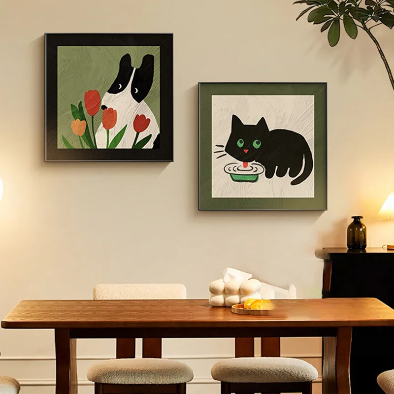 Medieval style cartoon animal dopamine decoration living room retro high-end canvas painting
Medieval style cartoon animal dopamine decoration living room retro high-end canvas painting