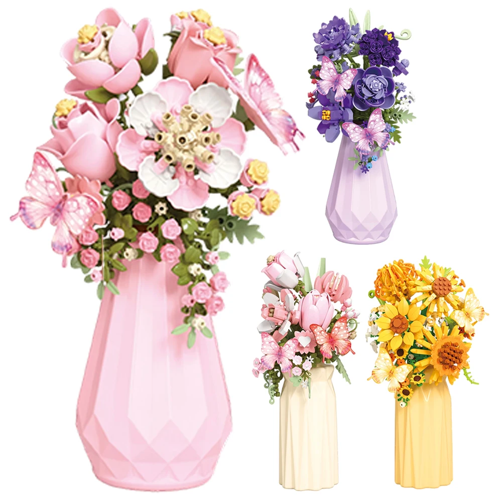 MOC Bunch of Flowers Building Blocks City Romantic Home Desktop Decoration Friends Bricks Educational Toys Model Girls DIY Gifts
MOC Bunch of Flowers Building Blocks City Romantic Home Desktop Decoration Friends Bricks Educational Toys Model Girls DIY Gifts