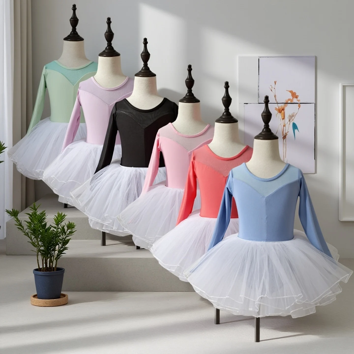 Girls Ballet Leotards Gymnastics Long Sleeve Skirt Cotton Kids Ballet Dress Child Tutu Skirt Dancewear Dancing Costume Bodysuit
Girls Ballet Leotards Gymnastics Long Sleeve Skirt Cotton Kids Ballet Dress Child Tutu Skirt Dancewear Dancing Costume Bodysuit