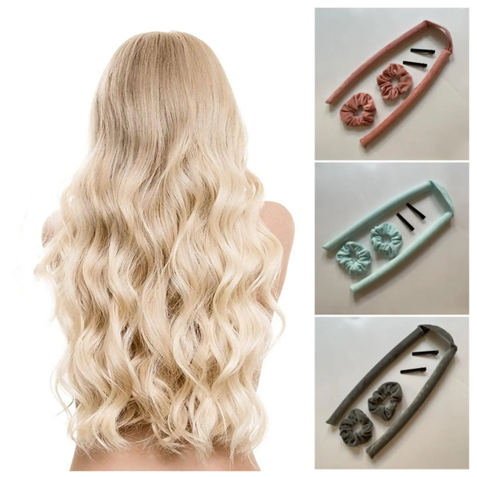 Sleeping Heatless Curling Rod Plush Curling Roll Hair Rollers Soft Waves Tools
Sleeping Heatless Curling Rod Plush Curling Roll Hair Rollers Soft Waves Tools