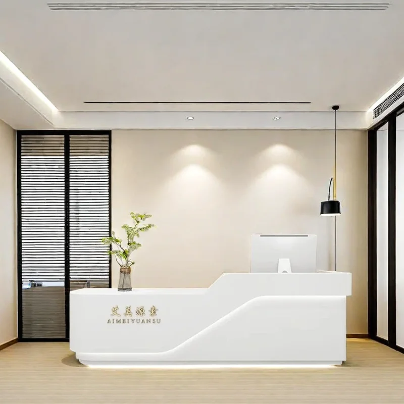 Counter Table Beauty Salon Furniture Front Desk Reception Clothes Shop Service Institute Recepcja Hairdressing Elegant
Counter Table Beauty Salon Furniture Front Desk Reception Clothes Shop Service Institute Recepcja Hairdressing Elegant