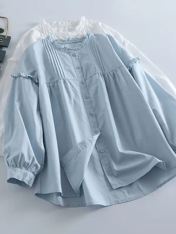 Spring Autumn New Sle Loose Women's irt Faionable Seven-Quarter Sve Loose Fit Age-Defng Top for plus Size Ladies
Spring Autumn New Sle Loose Women's irt Faionable Seven-Quarter Sve Loose Fit Age-Defng Top for plus Size Ladies