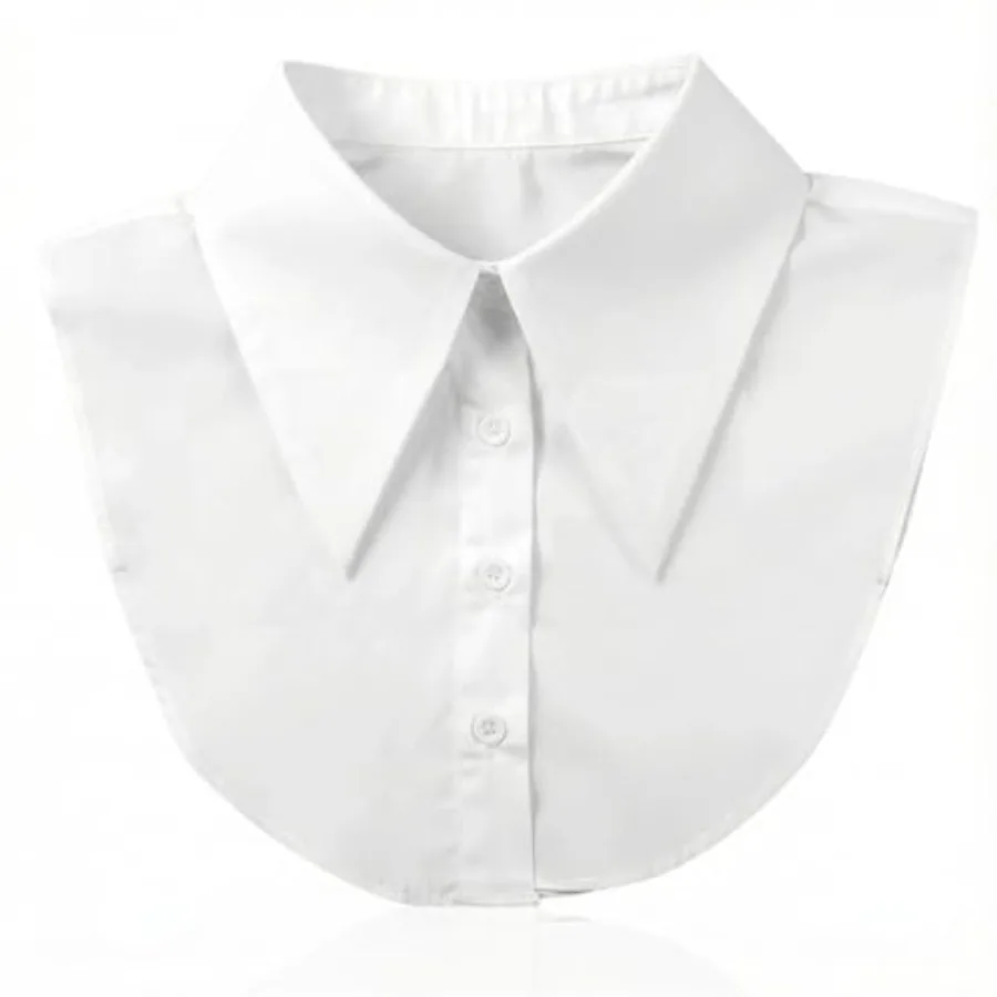 Fake Collar White Detachable Collar for Women, Elegant Formal Faux Blouse Collars, Big Pointed False Cotton Collars Shirts Half
Fake Collar White Detachable Collar for Women, Elegant Formal Faux Blouse Collars, Big Pointed False Cotton Collars Shirts Half