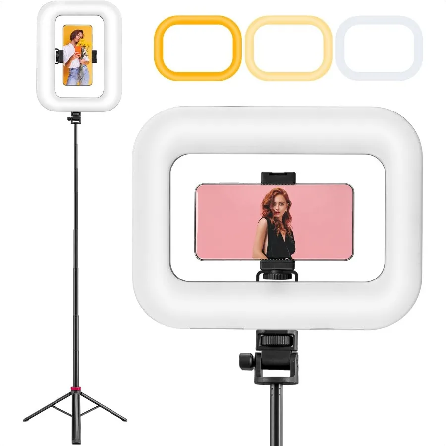 Phone Ring Video Light with 80 Tripod Stand Builtin 8000mAh Battery Handheld Smartphone Stabilizer Photo Selfie Rig Lights 2700
Phone Ring Video Light with 80 Tripod Stand Builtin 8000mAh Battery Handheld Smartphone Stabilizer Photo Selfie Rig Lights 2700