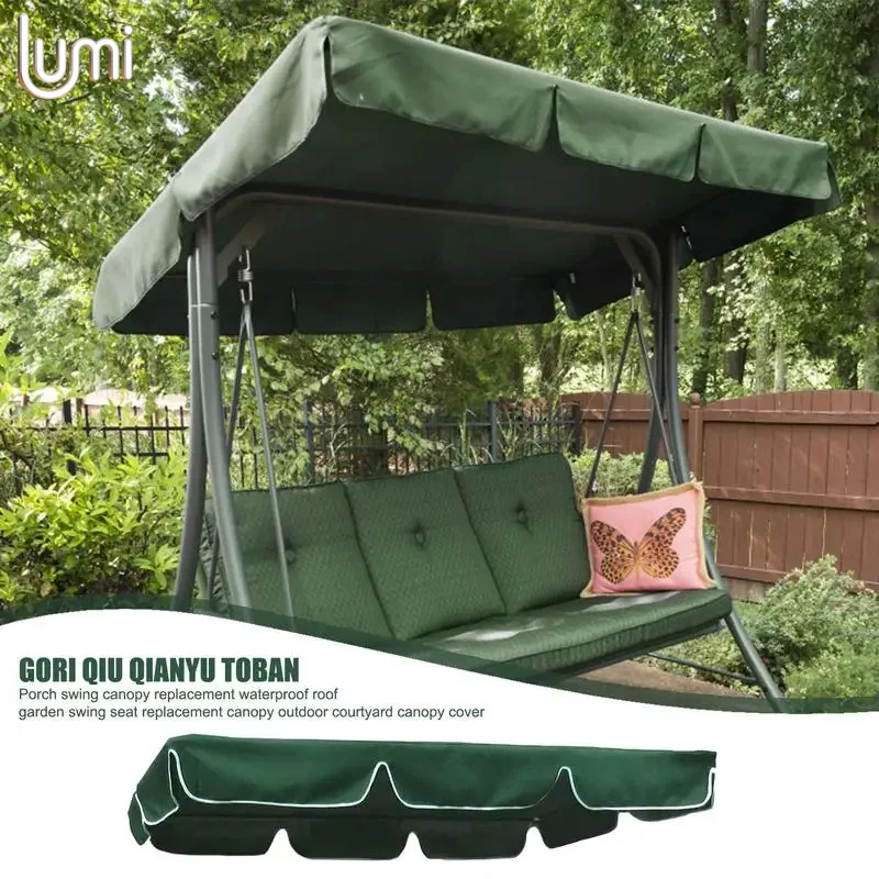 Outdoor Swing Canopy Replacement Waterproof Gazebo Canopy Sunshade Cover Rainproof UV-resistant Hammock Awning Top Shade Cloth
Outdoor Swing Canopy Replacement Waterproof Gazebo Canopy Sunshade Cover Rainproof UV-resistant Hammock Awning Top Shade Cloth