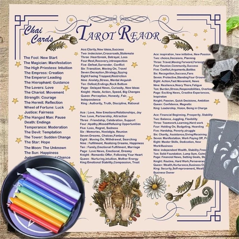Reading Card Astrologys Tablecloth Altars Cloth Square Divinations Cards Table Cloth Witchcrafts Deck Cloth Enduring
Reading Card Astrologys Tablecloth Altars Cloth Square Divinations Cards Table Cloth Witchcrafts Deck Cloth Enduring
