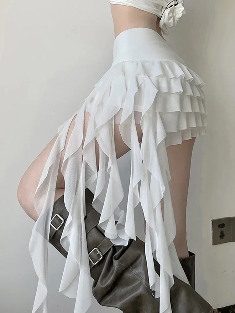 Sexy Mesh Y2k Skirts Women Slim Streetwear Vintage High Waist Mini Skirt Harajuku Retro Irregular Design Skirt New
Sexy Mesh Y2k Skirts Women Slim Streetwear Vintage High Waist Mini Skirt Harajuku Retro Irregular Design Skirt New