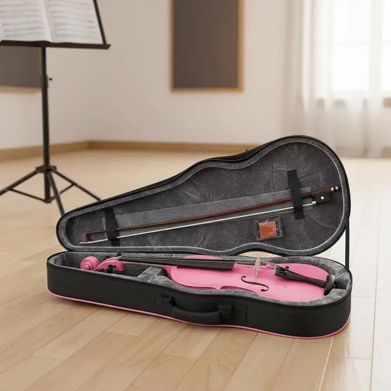 1/4 Pink Violin + Case + Bow + Rosin
1/4 Pink Violin + Case + Bow + Rosin
