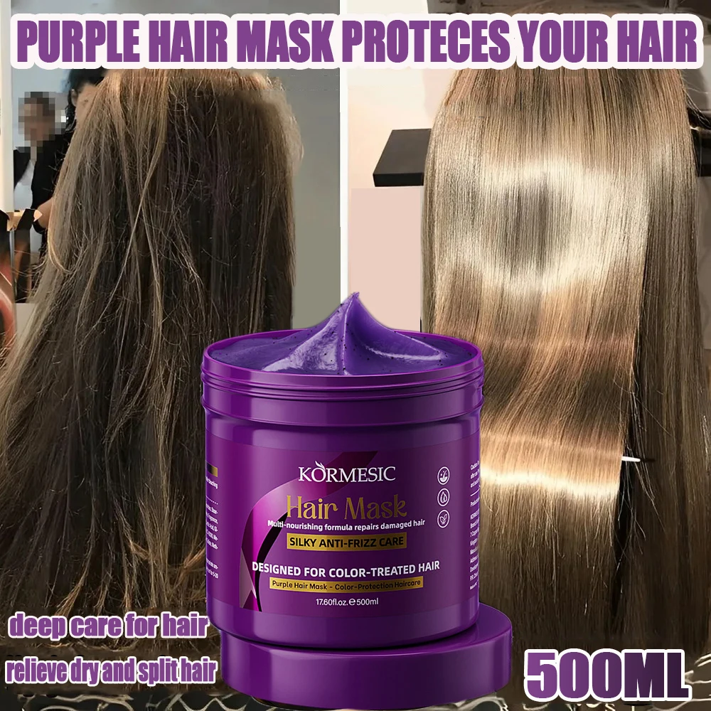 Фиолетовая волшебная кератиновая маска для волос, 5-секундный быстрый ремонт, поврежденные вьющиеся волосы, мягкие, гладкие, блестящие, глубоко увлажняющие, питательные, уход за волосами
Фиолетовая волшебная кератиновая маска для волос, 5-секундный быстрый ремонт, поврежденные вьющиеся волосы, мягкие, гладкие, блестящие, глубоко увлажняющие, питательные, уход за волосами