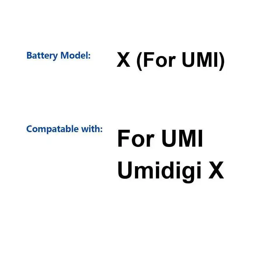 For Umidigi Umi X Mobile Phone Battery 4150Mah Durable
For Umidigi Umi X Mobile Phone Battery 4150Mah Durable