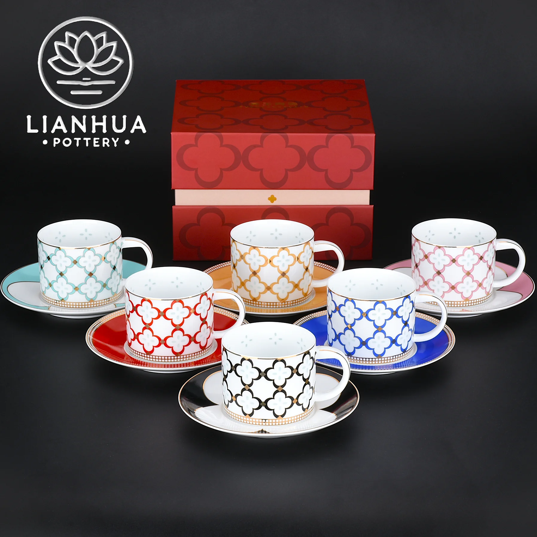 Фарфоровая кофейная чашка и блюдце LIANHUA POTTERY Linglong, цельный набор 150 мл, 6 вариантов цвета, подарок на годовщину и фестиваль 
Фарфоровая кофейная чашка и блюдце LIANHUA POTTERY Linglong, цельный набор 150 мл, 6 вариантов цвета, подарок на годовщину и фестиваль