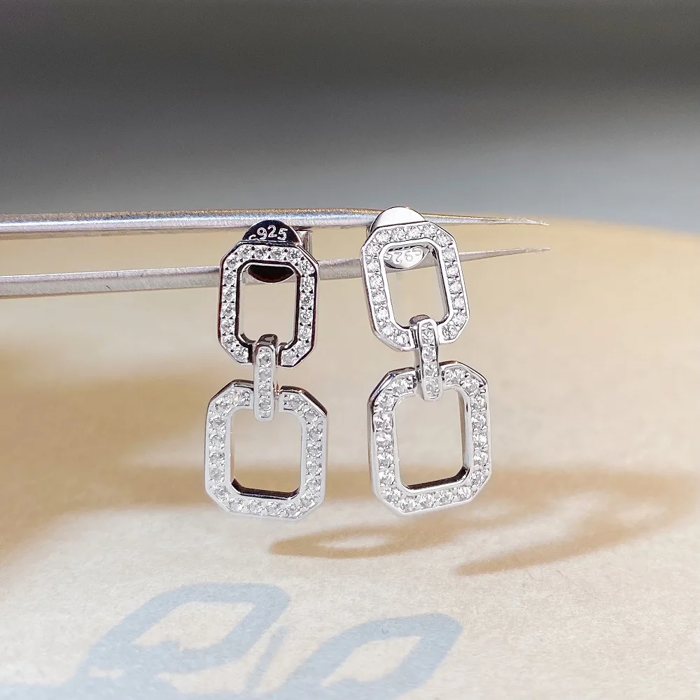 Zircon Full Diamond Earrings 2022 New Collection, Unique Design, Pure Silver Earrings, Korean Style S925 Pure Silver Earrings
Zircon Full Diamond Earrings 2022 New Collection, Unique Design, Pure Silver Earrings, Korean Style S925 Pure Silver Earrings