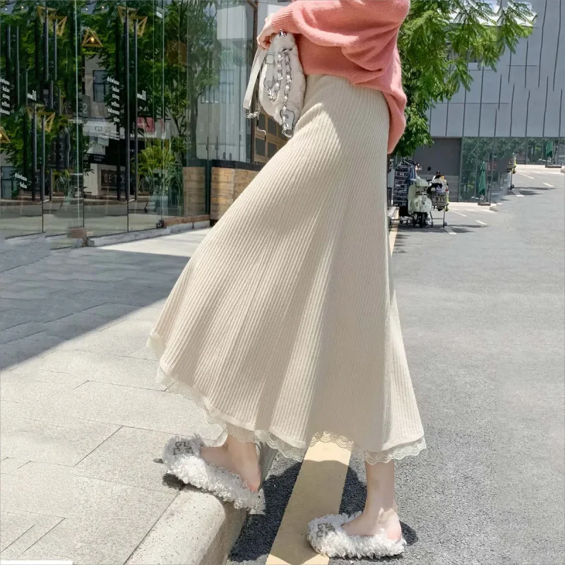 Autumn winter Women's Skirts High Waisted Knitted Skirt Warm Long Skirts casual Slimming Swing Skirt A-line Skirts
Autumn winter Women's Skirts High Waisted Knitted Skirt Warm Long Skirts casual Slimming Swing Skirt A-line Skirts
