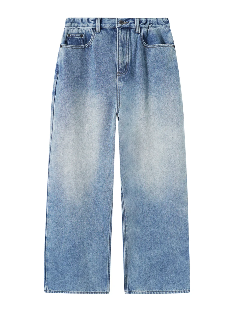 Джинсы женские IAMCPLUS из денима с эластичным поясом, повседневные, осенние, широкие штанины, комфортные
Джинсы женские IAMCPLUS из денима с эластичным поясом, повседневные, осенние, широкие штанины, комфортные