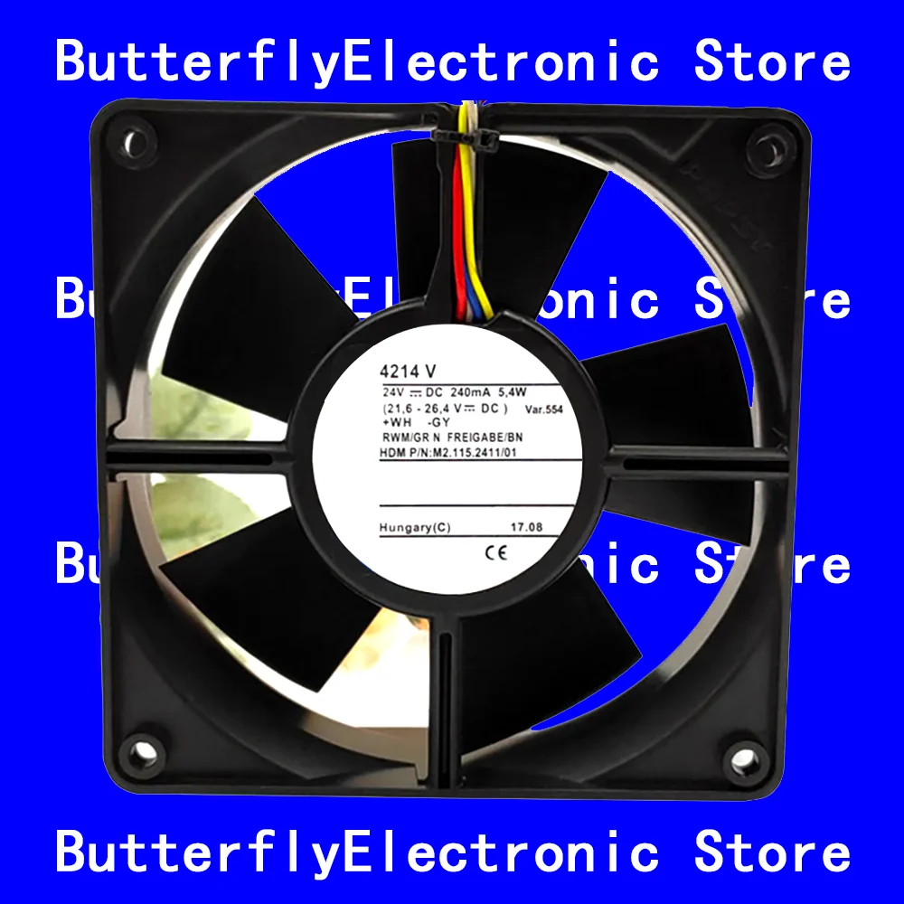 NEW ORIGINAL 4214V 4214 V 24VDC 5.4W 12038 COOLING FAN 12038 120*120*38mm
NEW ORIGINAL 4214V 4214 V 24VDC 5.4W 12038 COOLING FAN 12038 120*120*38mm