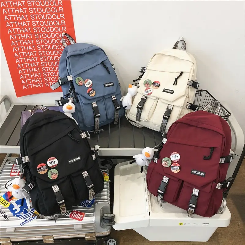Couples Waterproof Student Backpack Nylon Female Harajuku School Bag College Lady Kawaii Backpacks Fashion Book Girl Bags
Couples Waterproof Student Backpack Nylon Female Harajuku School Bag College Lady Kawaii Backpacks Fashion Book Girl Bags
