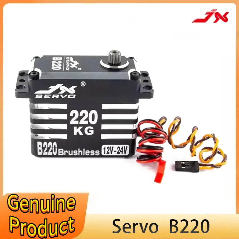 JX B220 215KG High Torque Brushless Digital Servo CNC Metal Gear 180 Degree 12V-24V High Voltage for RC Car Robot Industrial Arm
JX B220 215KG High Torque Brushless Digital Servo CNC Metal Gear 180 Degree 12V-24V High Voltage for RC Car Robot Industrial Arm