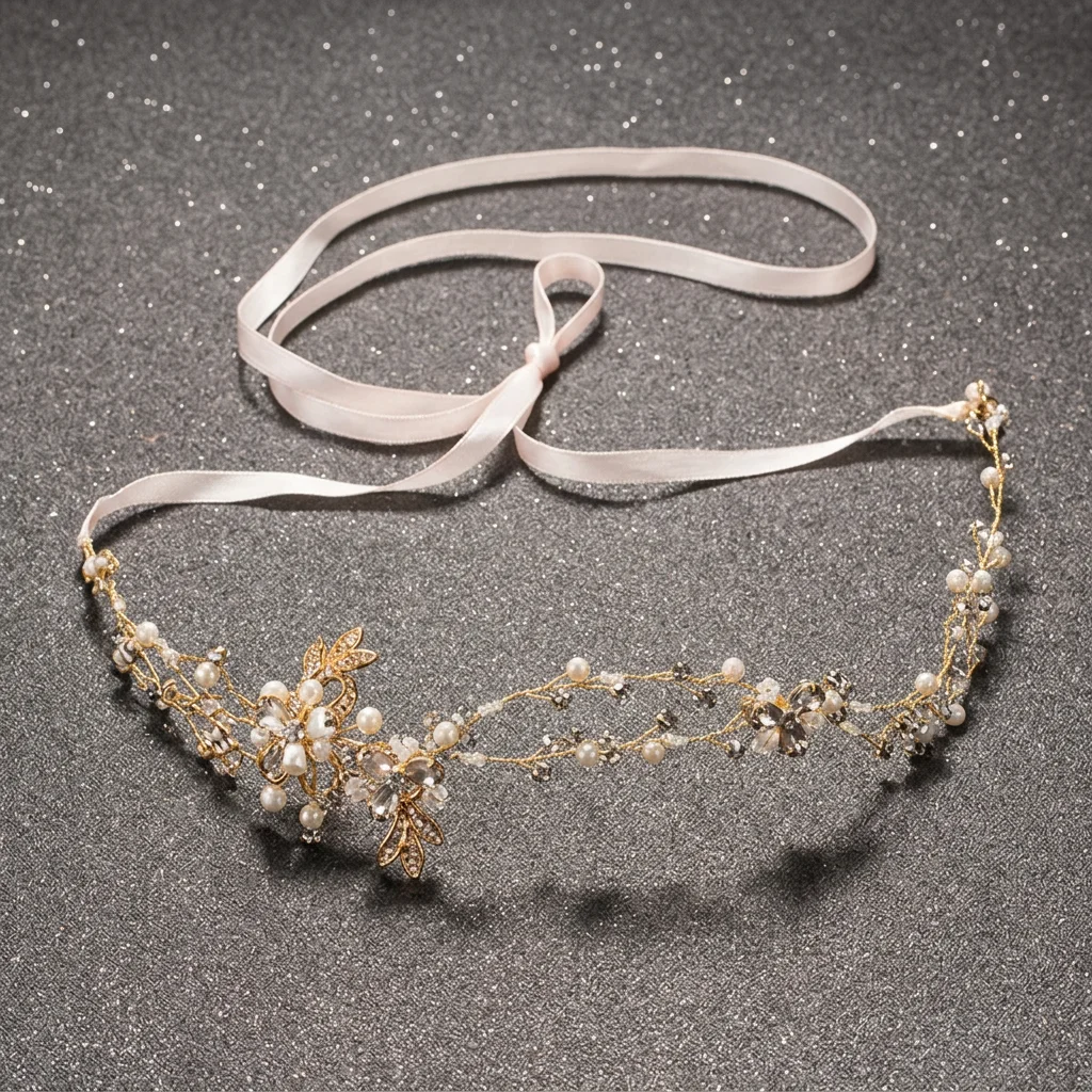 Bridal Pearl Crystal Beaded Headband Korean Wedding Hair Accessory For Ceremony Party
Bridal Pearl Crystal Beaded Headband Korean Wedding Hair Accessory For Ceremony Party