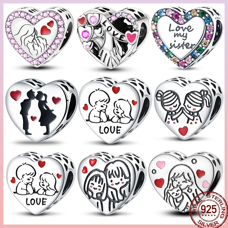 100% 925 Sterling Silver Love Blessing Emotional Heart Shaped Beaded Beads Suitable For Pandora Original Bracelet Diy Jewelry
100% 925 Sterling Silver Love Blessing Emotional Heart Shaped Beaded Beads Suitable For Pandora Original Bracelet Diy Jewelry