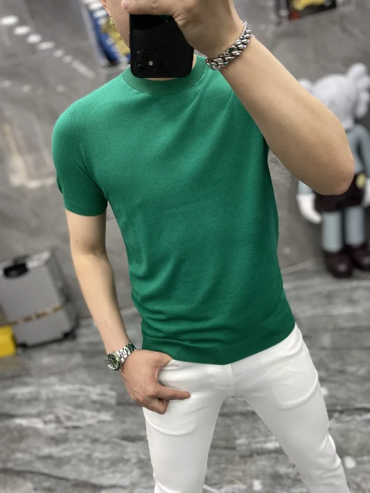 Slim Fit Men's Short Sleeve T-Shirt round Neck Casual Fashionable Spring Summer Comfortable Antibacterial Versatile Youth Style
Slim Fit Men's Short Sleeve T-Shirt round Neck Casual Fashionable Spring Summer Comfortable Antibacterial Versatile Youth Style