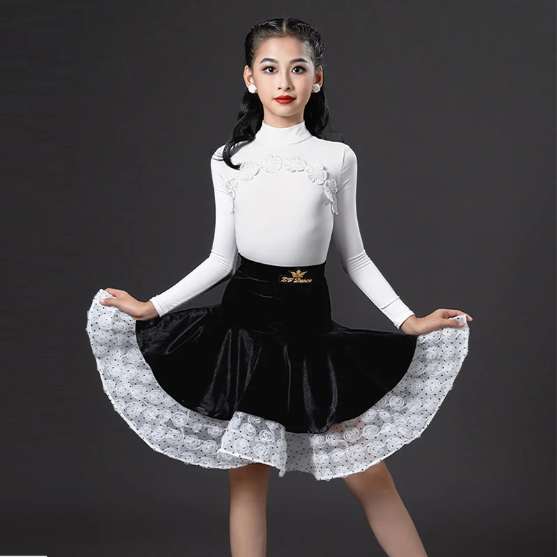 Girls Professional Latin Dance Costume Long Sleeve Performance Outfit Samba Rumba Tango Competition Dresses Tops Skirt VDB7176
Girls Professional Latin Dance Costume Long Sleeve Performance Outfit Samba Rumba Tango Competition Dresses Tops Skirt VDB7176