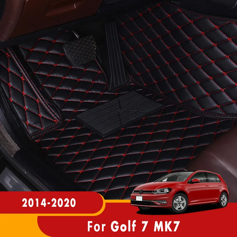 Коврик для пола автомобиля, коврик для багажника для Volkswagen VW Golf 7 MK7 2013-2020, кожаный ковер, автомобильные аксессуары
Коврик для пола автомобиля, коврик для багажника для Volkswagen VW Golf 7 MK7 2013-2020, кожаный ковер, автомобильные аксессуары