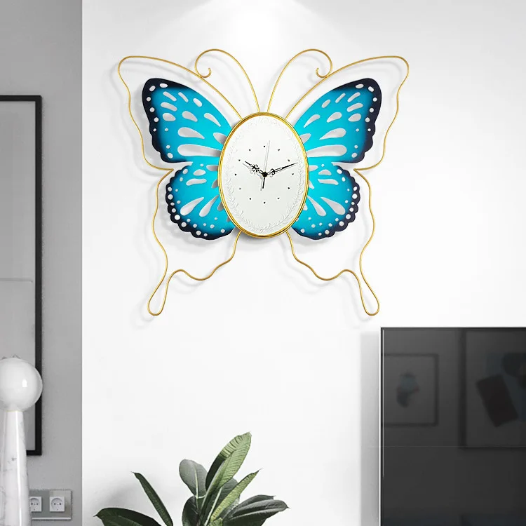 Fashion Personality Affordable Luxury Butterfly Wall-Mounted Clock Living Room Modern Minimalist Nordic Restaurant Clock
Fashion Personality Affordable Luxury Butterfly Wall-Mounted Clock Living Room Modern Minimalist Nordic Restaurant Clock