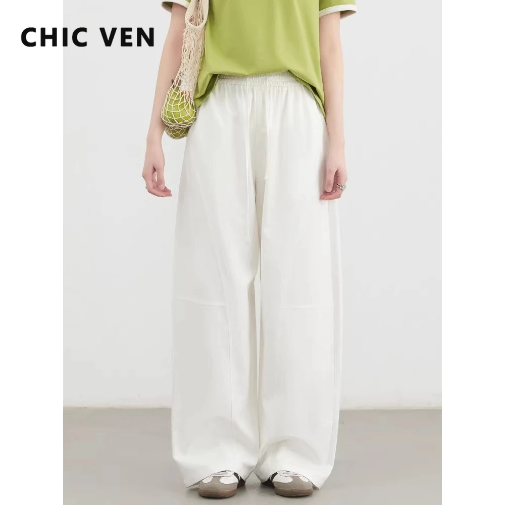 CHIC VEN Korean Women Pant Solid Loose Casual New Elastic High Waisted Drawstring Pleated Female Trousers Spring Summer 2026
CHIC VEN Korean Women Pant Solid Loose Casual New Elastic High Waisted Drawstring Pleated Female Trousers Spring Summer 2026