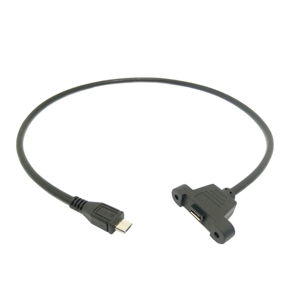 Micro USB 2.0 plug with screw panel mounting hole to Micro USB 2.0 female extension cable 30cm 50cm
Micro USB 2.0 plug with screw panel mounting hole to Micro USB 2.0 female extension cable 30cm 50cm