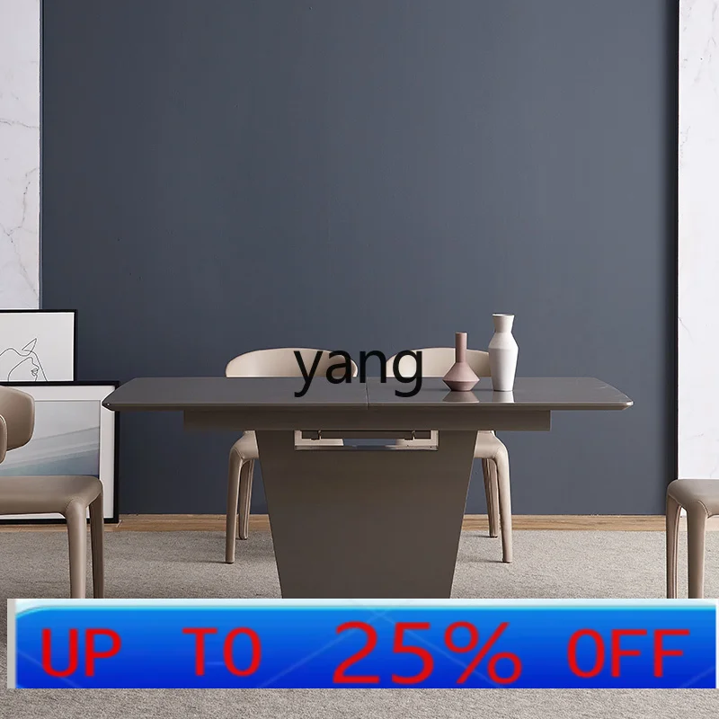 Lmm telescopic dining table multi-functional dining table rectangular dining table and chair combination
Lmm telescopic dining table multi-functional dining table rectangular dining table and chair combination