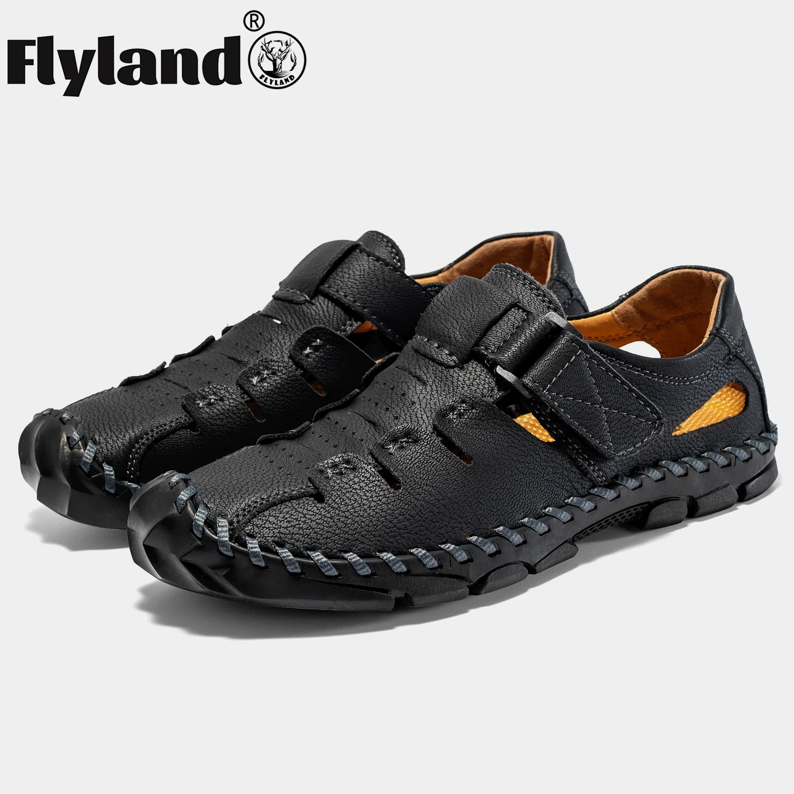 FLYLAND/мужская обувь из натуральной кожи, новые летние мужские сандалии большого размера, классическая обувь ручной работы в стиле ретро, дышащая обувь для вождения
FLYLAND/мужская обувь из натуральной кожи, новые летние мужские сандалии большого размера, классическая обувь ручной работы в стиле ретро, дышащая обувь для вождения