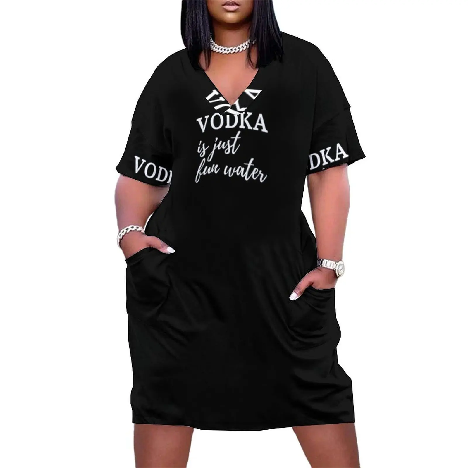 Vodka is just fun water Loose Pocket Dress bandage dress elegant guest wedding dress
Vodka is just fun water Loose Pocket Dress bandage dress elegant guest wedding dress