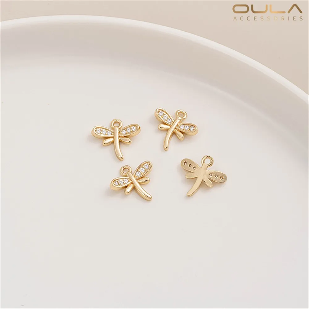 1PCS 14K Gold-plated Micro-inlaid Zircon Small Butterfly, Dragonfly and Bee Pendant, Diy Handcrafted Bracelet, Pendant, Earring
1PCS 14K Gold-plated Micro-inlaid Zircon Small Butterfly, Dragonfly and Bee Pendant, Diy Handcrafted Bracelet, Pendant, Earring