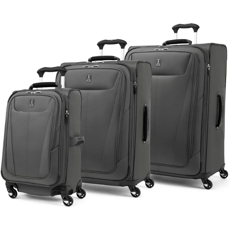 Maxlite 5 Softside Expandable Luggage with 4 Spinner Wheels, Lightweight Suitcase, Men and Women, Shadow Grey
Maxlite 5 Softside Expandable Luggage with 4 Spinner Wheels, Lightweight Suitcase, Men and Women, Shadow Grey