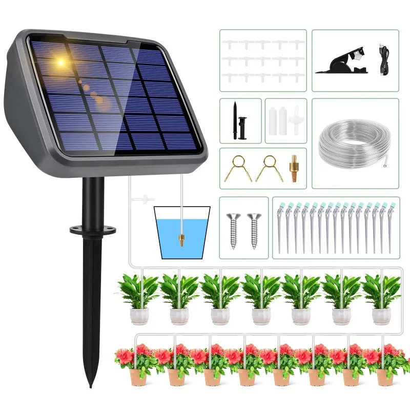 Solar Automatic Drip Automatic Plant Water Drinker Gardener Programmable Drip System Kit Irrigation System Water 
Solar Automatic Drip Automatic Plant Water Drinker Gardener Programmable Drip System Kit Irrigation System Water
