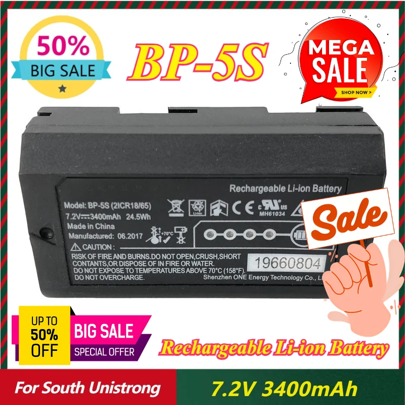 BP-5S Battery For South Unistrong Stonex X11 Data Controlle FOIF A90 STONEX P9-G STONEX P9-II S6 S9 Rechargeable Batteries
BP-5S Battery For South Unistrong Stonex X11 Data Controlle FOIF A90 STONEX P9-G STONEX P9-II S6 S9 Rechargeable Batteries