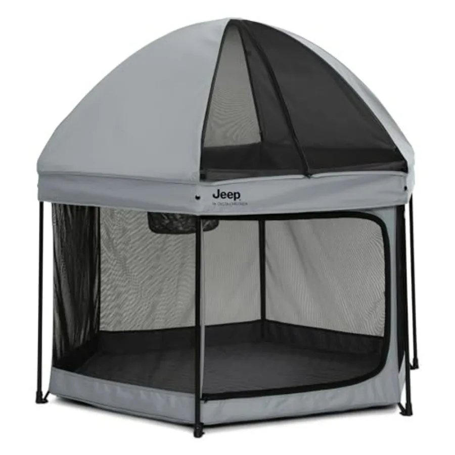 Jeep Hexagon Pop Up Play Yard with Removable Canopy Grey Indoor Outdoor Use Durable Fabric Playpen with Shade Canopy for
Jeep Hexagon Pop Up Play Yard with Removable Canopy Grey Indoor Outdoor Use Durable Fabric Playpen with Shade Canopy for