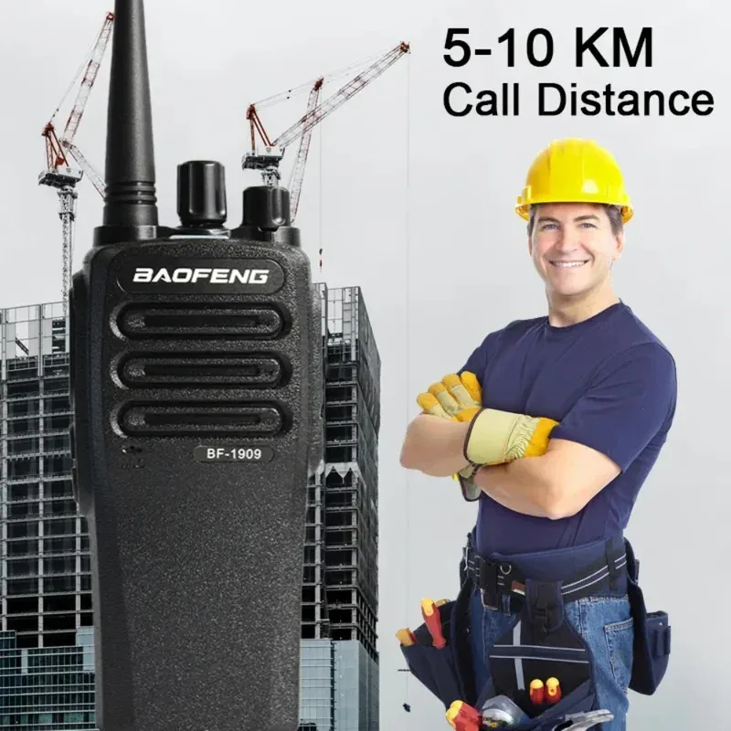 Walkie Talkie UHF BaoFeng BF 1909 High Power Long Range Two Way Radio Type C Charging Transmitter Upgrade UV 5R UV 82
Walkie Talkie UHF BaoFeng BF 1909 High Power Long Range Two Way Radio Type C Charging Transmitter Upgrade UV 5R UV 82