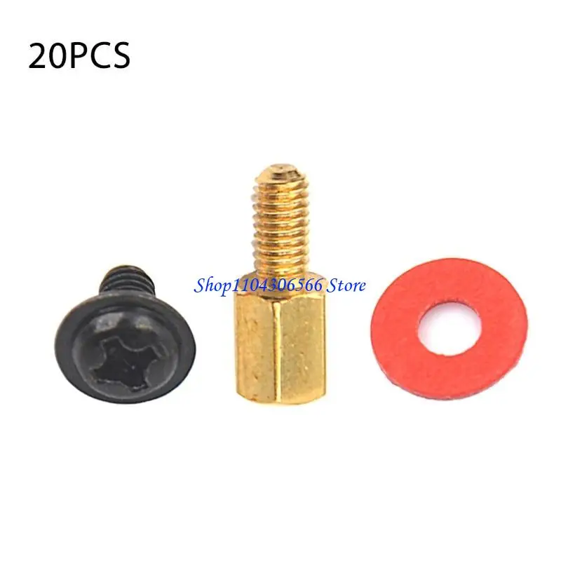 JU64 High Grade Carbon Steel PC for Case Fans 6.5mm 6-32-M3 Motherboard Riser+20Pcs Screws + 20Pcs Washers Gasket Brass Stand
JU64 High Grade Carbon Steel PC for Case Fans 6.5mm 6-32-M3 Motherboard Riser+20Pcs Screws + 20Pcs Washers Gasket Brass Stand
